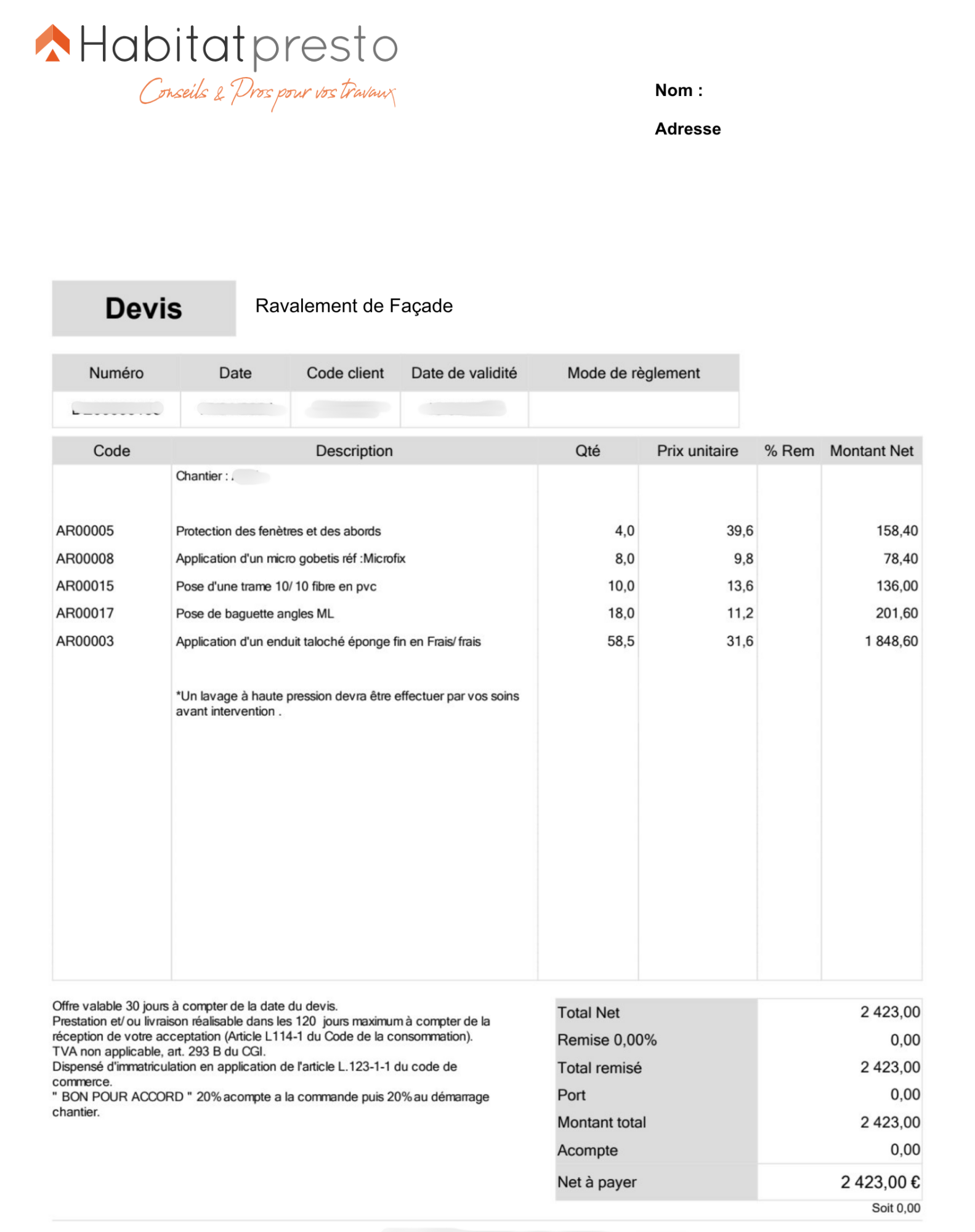 comparez facilement les devis pour vos travaux de ravalement de façade et trouvez l'offre la plus adaptée à votre projet. gagnez du temps et faites des économies grâce à notre comparateur en ligne gratuit.