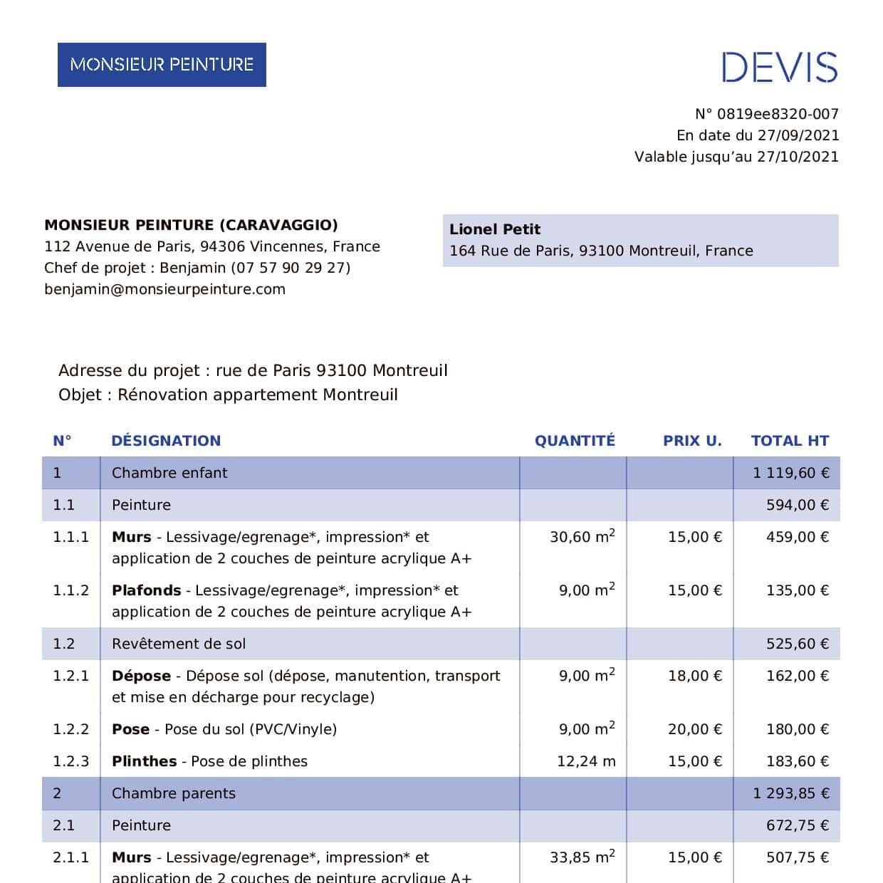 obtenez rapidement un devis pour vos travaux d’appartement. comparez les tarifs, trouvez des professionnels qualifiés et réalisez votre projet en toute sérénité.