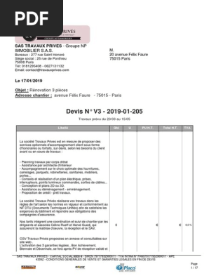 obtenez rapidement un devis gratuit pour tous vos travaux à paris : rénovation, construction, aménagement intérieur ou extérieur. comparez les artisans qualifiés et faites confiance à notre expertise pour des projets sur mesure.