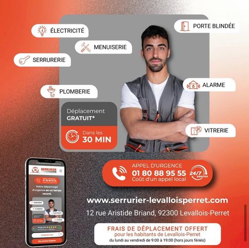 besoin d'un serrurier en urgence à levallois ? intervention rapide 24h/24 et 7j/7 pour ouverture de porte, changement de serrure et dépannage express. devis gratuit, artisan qualifié.