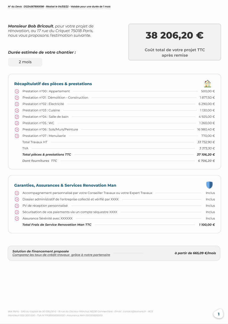 obtenez un devis personnalisé pour vos travaux de rénovation à paris. comparez les offres des professionnels du bâtiment et réalisez vos projets en toute confiance.